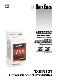 Thumbnail of document Manual - TXDIN101 DIN Rail Universal Smart Transmitter w/LED Display